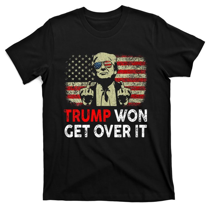 Trump Won Get Over It Patriotic Pro Trump Anti Kamala T-Shirt