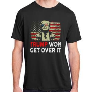 Trump Won Get Over It Patriotic Pro Trump Anti Kamala Adult ChromaSoft Performance T-Shirt