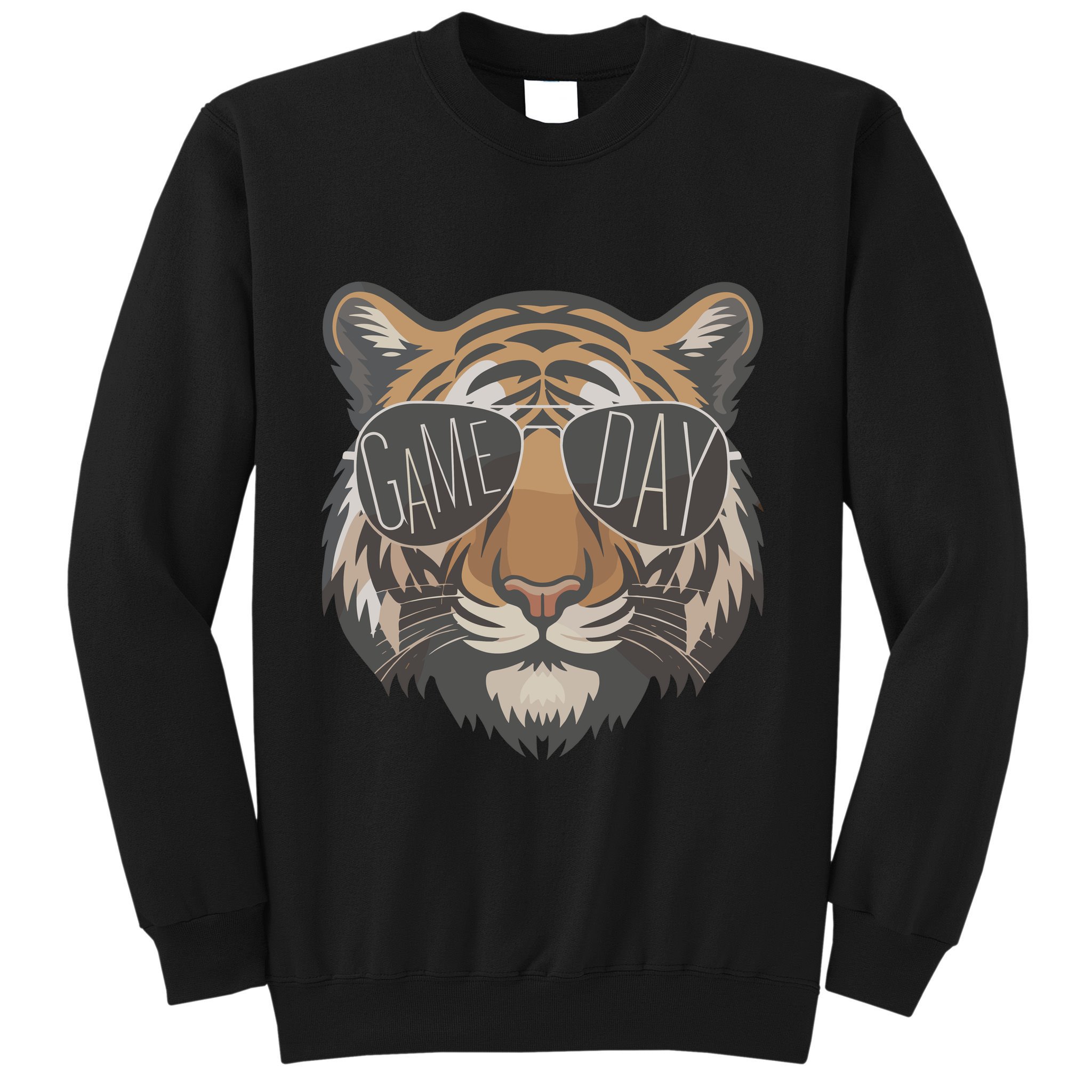 Tigers With Game Day Glasses Game Day Mascot Sweatshirt