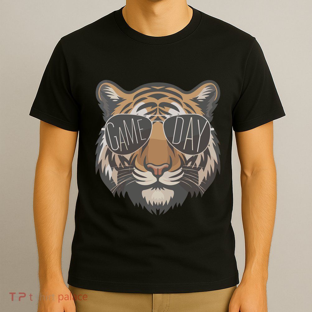 Tigers With Game Day Glasses Game Day Mascot T-Shirt
