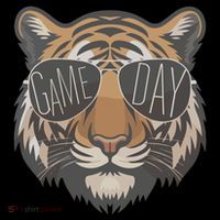 Tigers With Game Day Glasses Game Day Mascot T-Shirt
