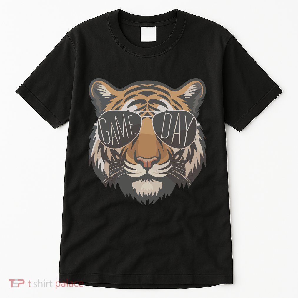 Tigers With Game Day Glasses Game Day Mascot Tall T-Shirt