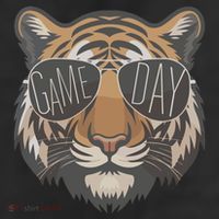Tigers With Game Day Glasses Game Day Mascot Adult Drive Performance Visor
