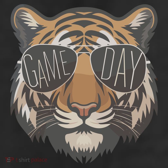 Tigers With Game Day Glasses Game Day Mascot Adult Drive Performance Visor