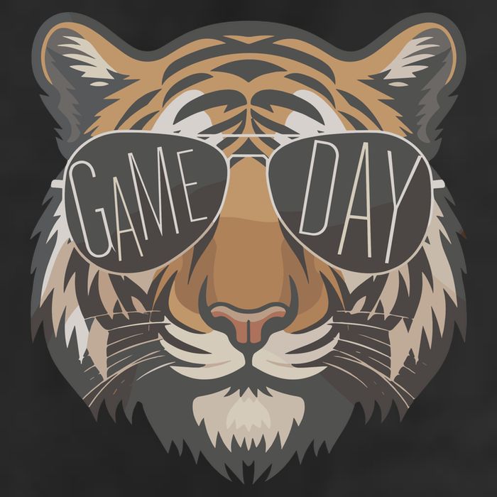 Tigers With Game Day Glasses Game Day Mascot 15oz Campfire Ceramic Mug