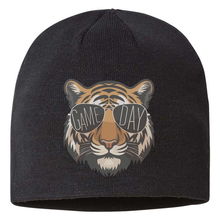 Tigers With Game Day Glasses Game Day Mascot Sustainable Beanie