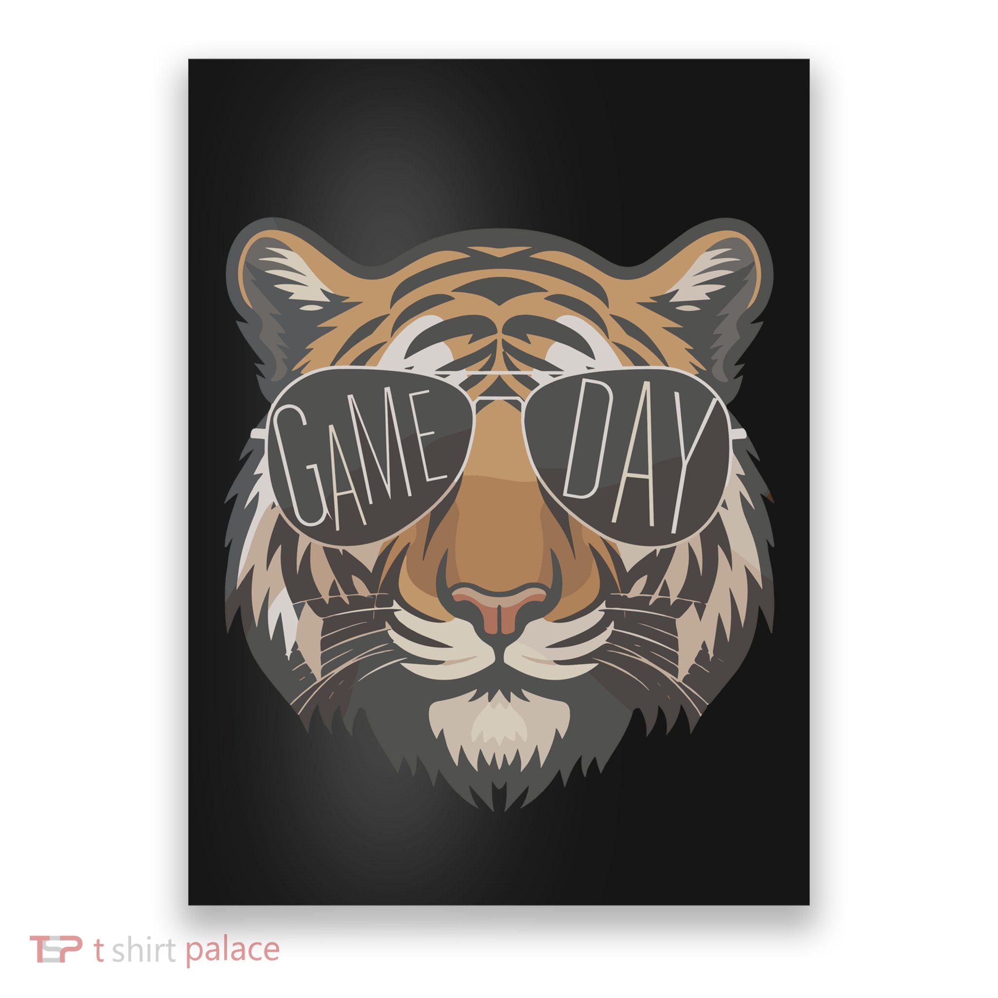 Tigers With Game Day Glasses Game Day Mascot Poster