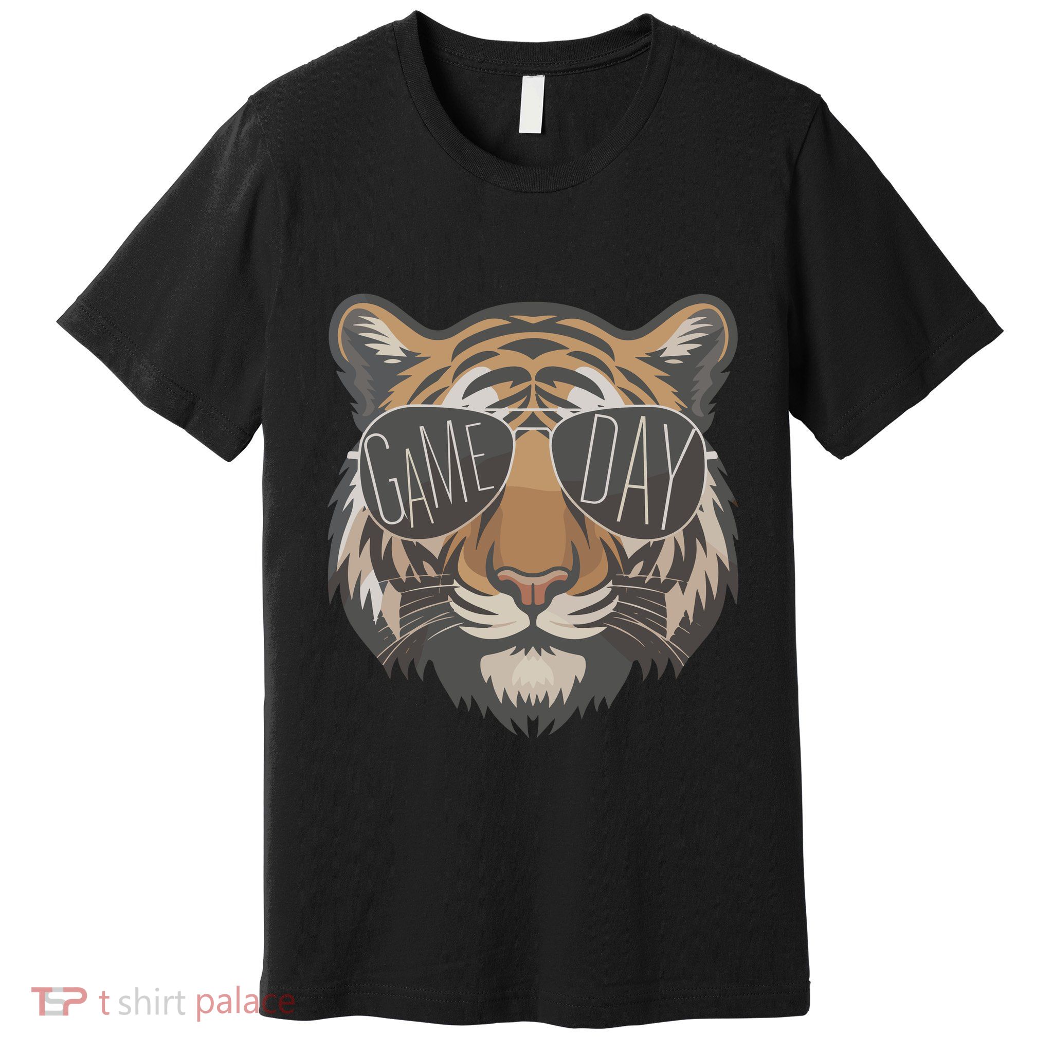 Tigers With Game Day Glasses Game Day Mascot Premium T-Shirt