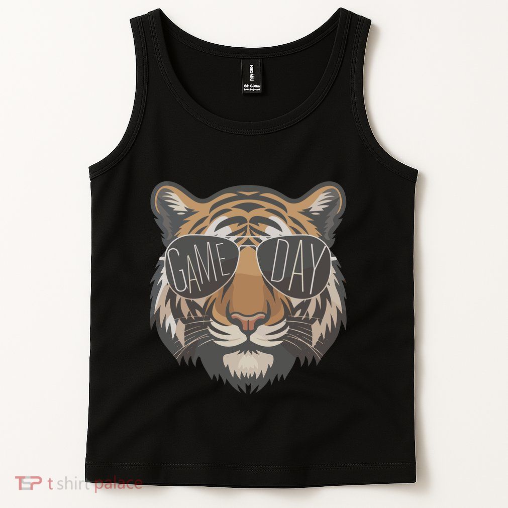 Tigers With Game Day Glasses Game Day Mascot Tank Top