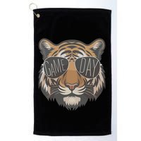 Tigers With Game Day Glasses Game Day Mascot Golf Towel
