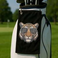 Tigers With Game Day Glasses Game Day Mascot Golf Towel