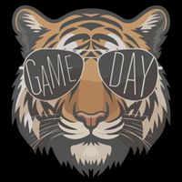 Tigers With Game Day Glasses Game Day Mascot Crop Top