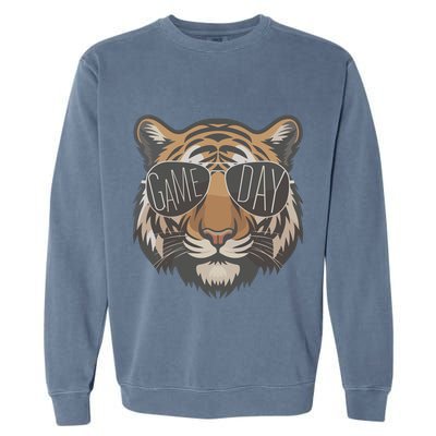 Tigers With Game Day Glasses Game Day Mascot Garment-Dyed Sweatshirt