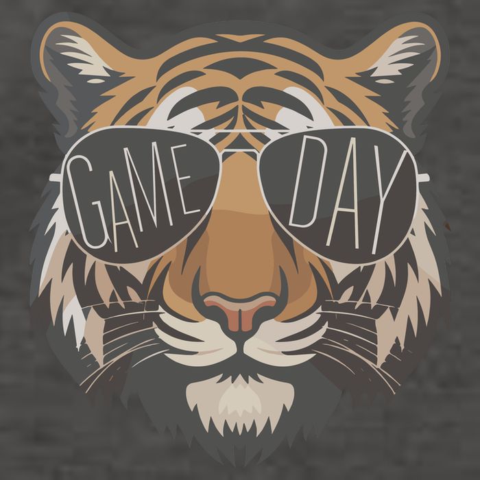 Tigers With Game Day Glasses Game Day Mascot Vector Backpack