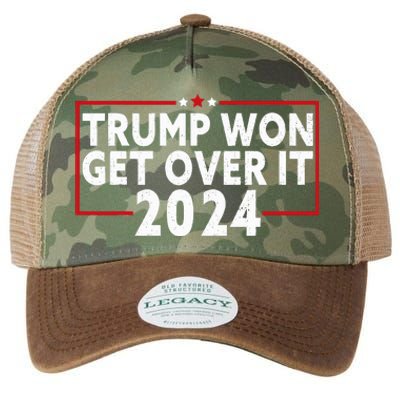 Trump Won Get Over It 2024 Legacy Tie Dye Trucker Hat