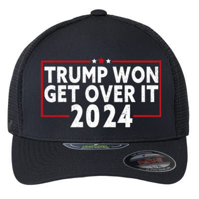 Trump Won Get Over It 2024 Flexfit Unipanel Trucker Cap