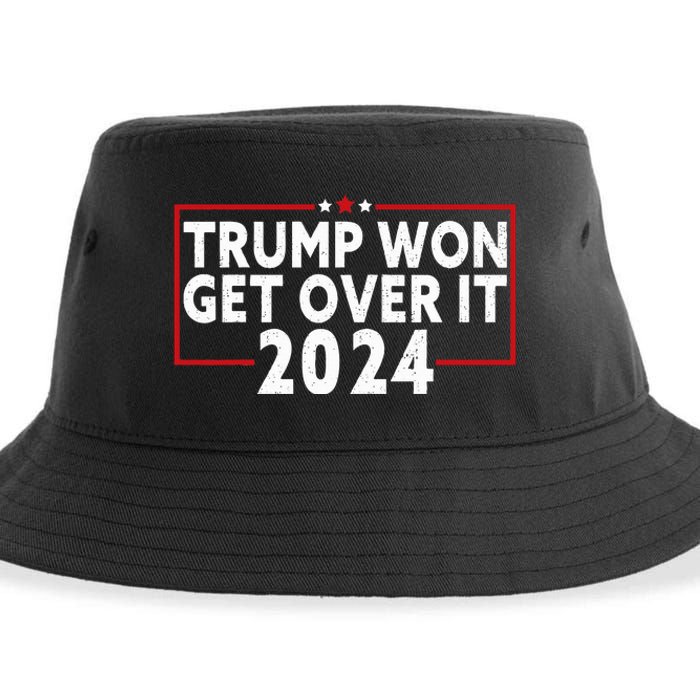 Trump Won Get Over It 2024 Sustainable Bucket Hat