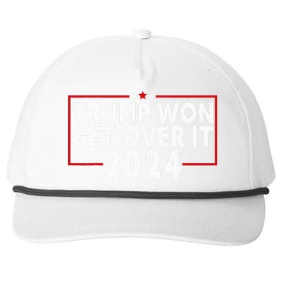 Trump Won Get Over It 2024 Snapback Five-Panel Rope Hat