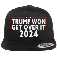 Trump Won Get Over It 2024 Flat Bill Trucker Hat