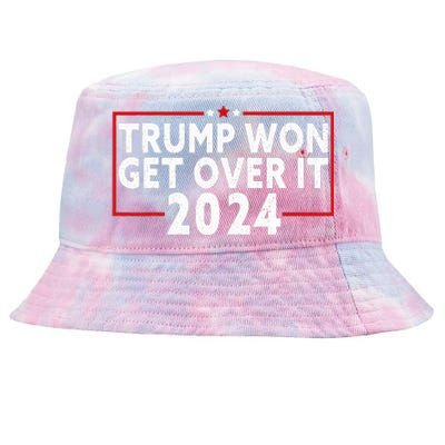 Trump Won Get Over It 2024 Tie-Dyed Bucket Hat