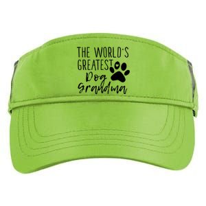 The WorldS Greatest Dog Grandma Adult Drive Performance Visor