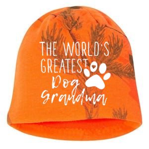 The WorldS Greatest Dog Grandma Kati - Camo Knit Beanie