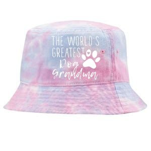 The WorldS Greatest Dog Grandma Tie-Dyed Bucket Hat