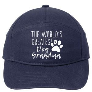 The WorldS Greatest Dog Grandma 7-Panel Snapback Hat