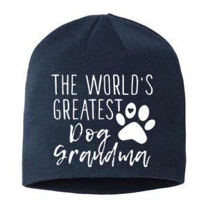 The WorldS Greatest Dog Grandma Sustainable Beanie