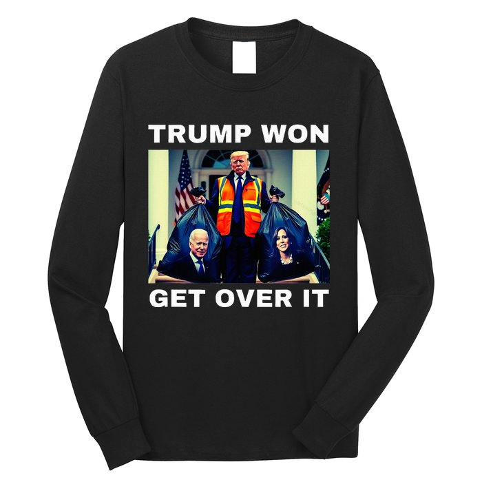 Trump Won Get Over It Maga Won Election 2024 Long Sleeve Shirt