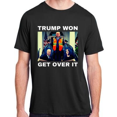 Trump Won Get Over It Maga Won Election 2024 Adult ChromaSoft Performance T-Shirt