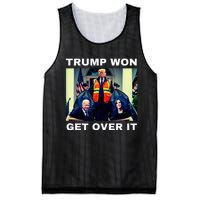 Trump Won Get Over It Maga Won Election 2024 Mesh Reversible Basketball Jersey Tank