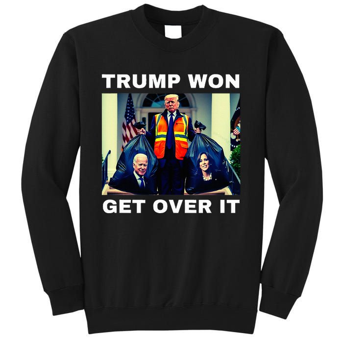 Trump Won Get Over It Maga Won Election 2024 Tall Sweatshirt