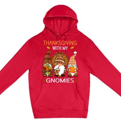 Thanksgiving Women Gnome Fall Leopard Turkey Premium Pullover Hoodie