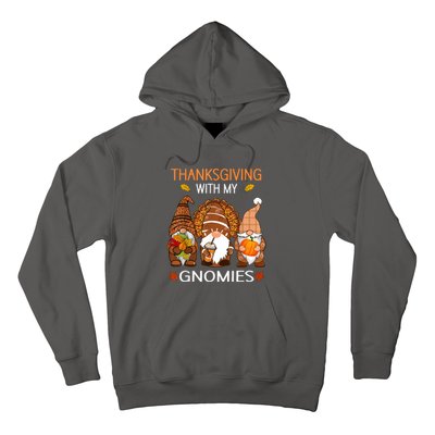 Thanksgiving Women Gnome Fall Leopard Turkey Hoodie