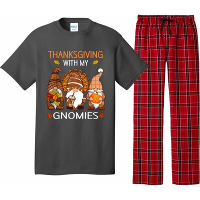 Thanksgiving Women Gnome Fall Leopard Turkey Pajama Set