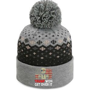 Trump Won Get Over It Patriotic Pro Trump Anti Kamala Funny The Baniff Cuffed Pom Beanie