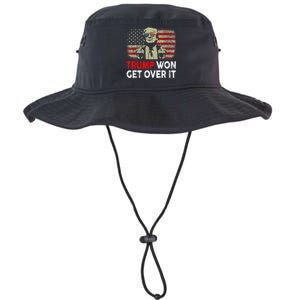 Trump Won Get Over It Patriotic Pro Trump Anti Kamala Funny Legacy Cool Fit Booney Bucket Hat