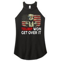 Trump Won Get Over It Patriotic Pro Trump Anti Kamala Funny Women's Perfect Tri Rocker Tank