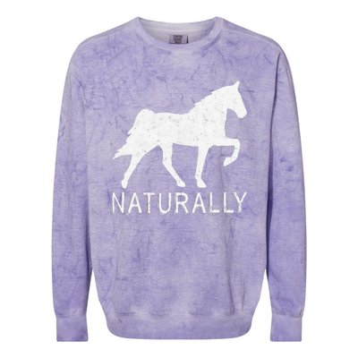 Tennessee Walking Horse Gaited Naturally funny Colorblast Crewneck Sweatshirt