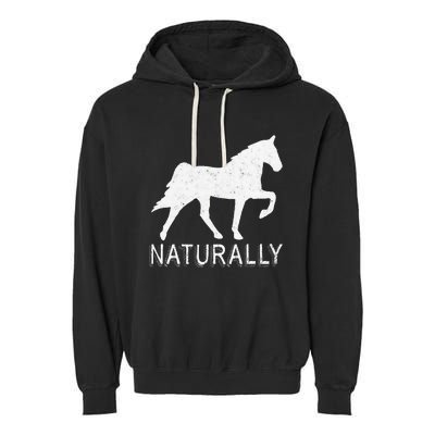 Tennessee Walking Horse Gaited Naturally funny Garment-Dyed Fleece Hoodie