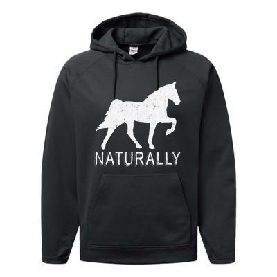 Tennessee Walking Horse Gaited Naturally funny Performance Fleece Hoodie