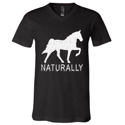 Tennessee Walking Horse Gaited Naturally funny V-Neck T-Shirt