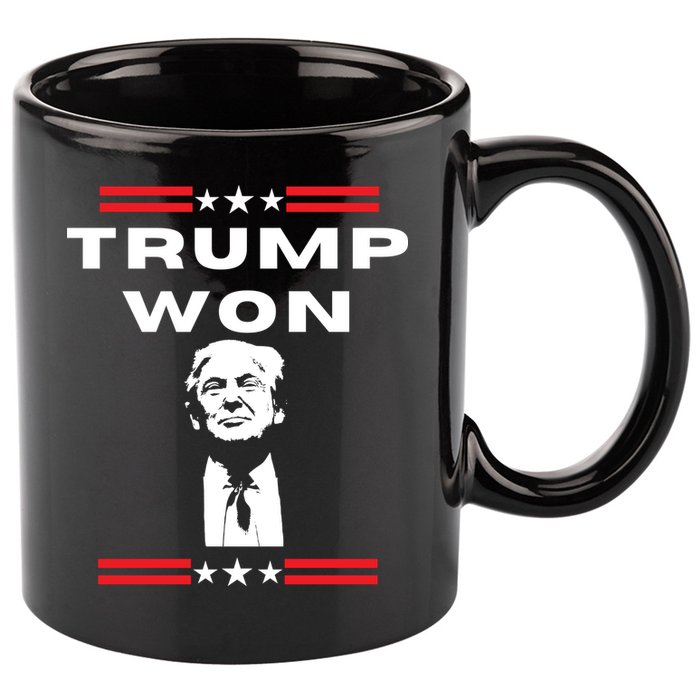 Trump Won, He'll Be Back, Ready To Beat Them A 3rd Time 11oz C Handle Ceramic Mug