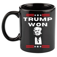 Trump Won, He'll Be Back, Ready To Beat Them A 3rd Time 11oz C Handle Ceramic Mug