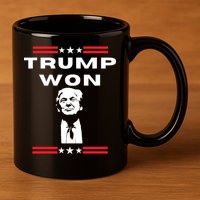 Trump Won, He'll Be Back, Ready To Beat Them A 3rd Time 11oz C Handle Ceramic Mug