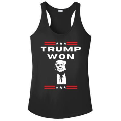 Trump Won, He'll Be Back, Ready To Beat Them A 3rd Time Ladies PosiCharge Competitor Racerback Tank