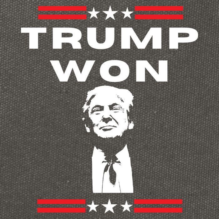 Trump Won, He'll Be Back, Ready To Beat Them A 3rd Time Cotton Canvas Backpack