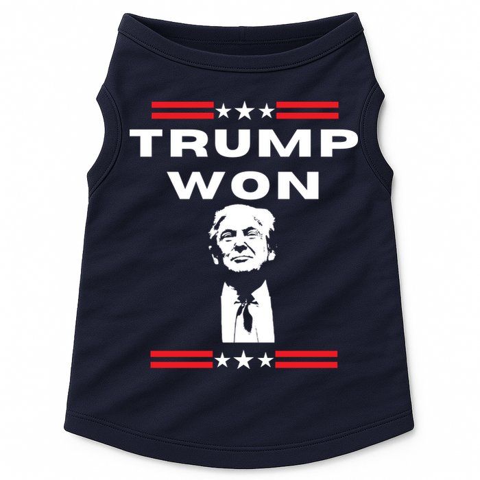 Trump Won, He'll Be Back, Ready To Beat Them A 3rd Time Doggie Tank