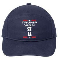 Trump Won, He'll Be Back, Ready To Beat Them A 3rd Time 7-Panel Snapback Hat